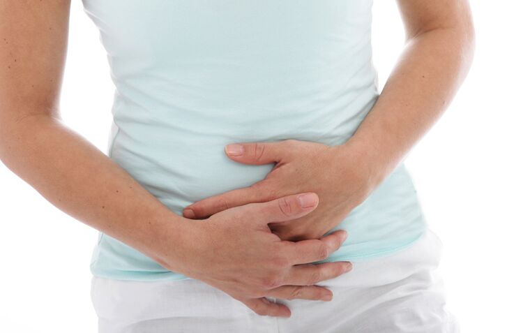 One of the signs of cystitis in women is a disturbing pain in the lower abdomen